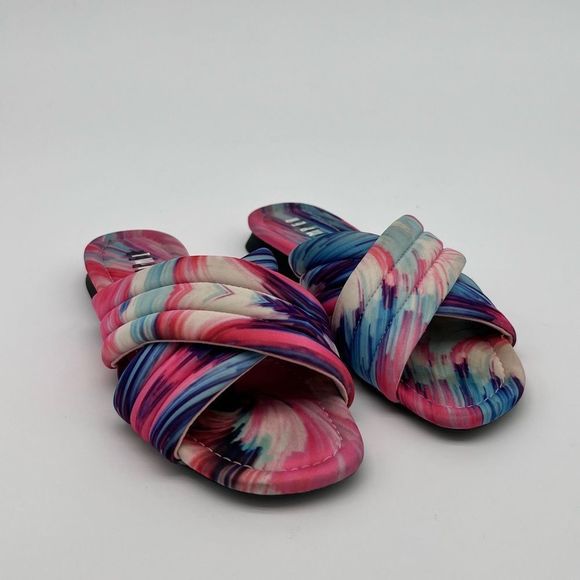 Pre-Loved in great condition! CAMPER Women’s Watercolour Print Slides Size 6.5 - Picture 4 of 14